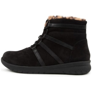 Susie Xf Black Nubuck Lea