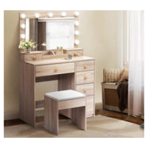 Sweeney Dressing Table Set Brown