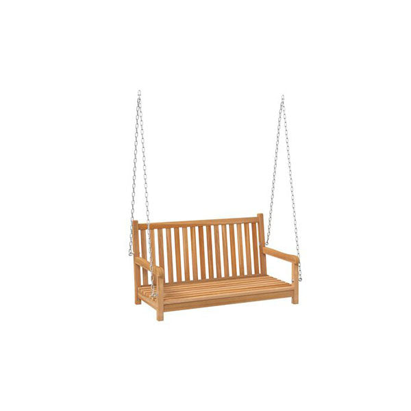 Swing Bench Solid Teak Wood 114 X 60 X 64 Cm