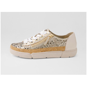 Takoda Champagne Nougat Multi Lace Up Flats