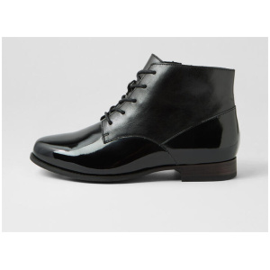 Tarsus Xf Black Patent Leather Lace Up Boots