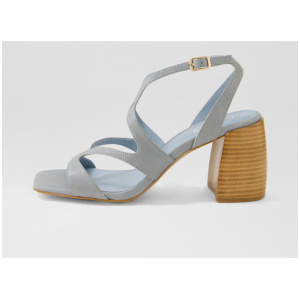 Tassy Steel Natural Leather Sandals