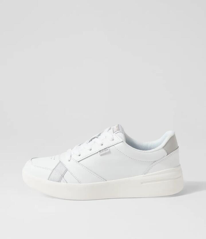 The Court Leather White Leather Sneakers