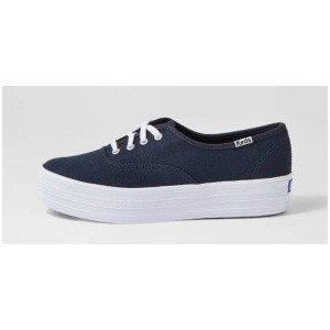 The Platform Canvas Navy Canvas Sneakers