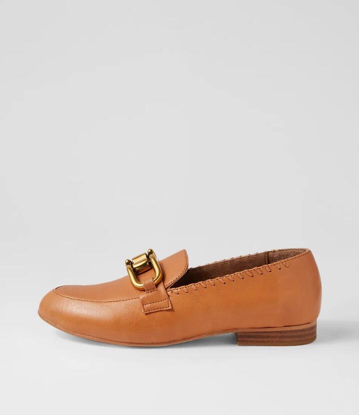 Thea Leather Loafer Coconut Tan Leather Loafers