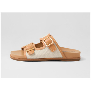 Theatre Camel Bone Leather Slides