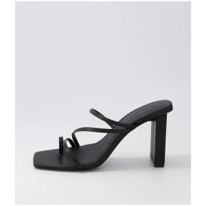 Theo Black Leather Sandals