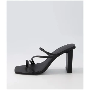 Theo Black Leather Sandals