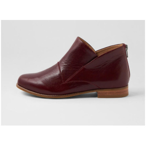 Thiem Xf Burgundy Leather Ankle Boots