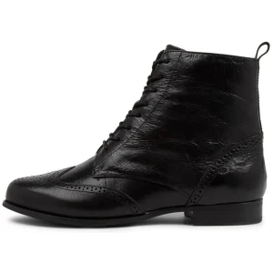 Thron Xf Black Leather Ankle Boots