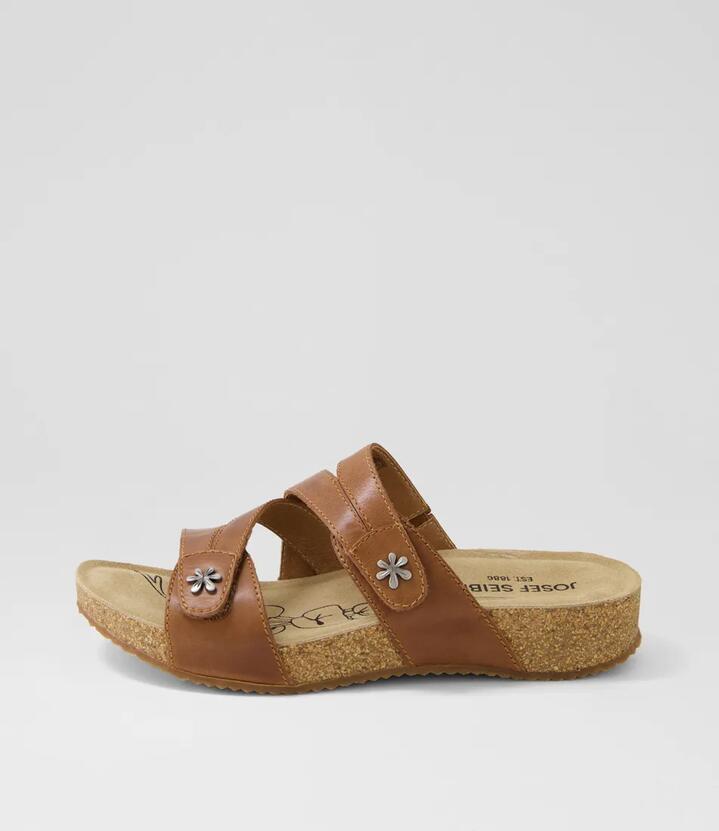 Tonga 82 Camel Leather Sandals