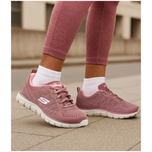 Track New Staple Dark Rose Pink Mesh Sneakers