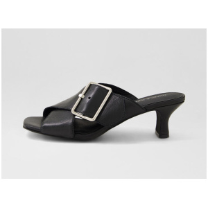 Ucalls Black Leather Sandals