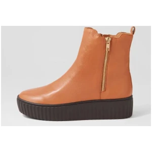 Ufast Scotch Choc Leather Ankle Boots