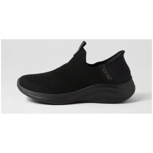 Ultra Flex 3 Cs Black Fabric Sneakers