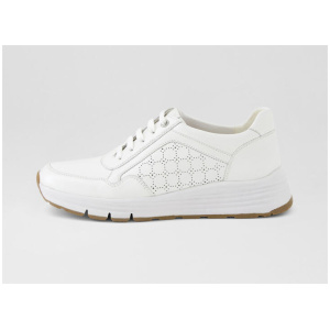 Varrina White Leather Sneakers