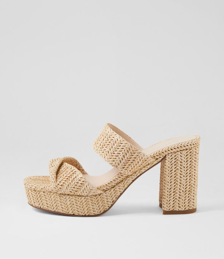 Vellys Natural Synthetic Raffia Sandals