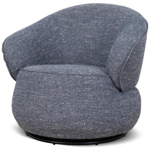 Velora Swivel Armchair - Prussian Blue by Interior Secrets - AfterPay Available