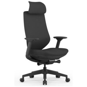 Velsan Mesh Office Chair - Full Black with Headrest by Interior Secrets - AfterPay Available