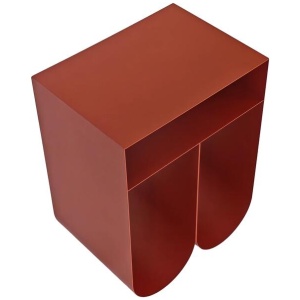 Vionta 35.5cm Side Table - Burgundy Red by Interior Secrets - AfterPay Available