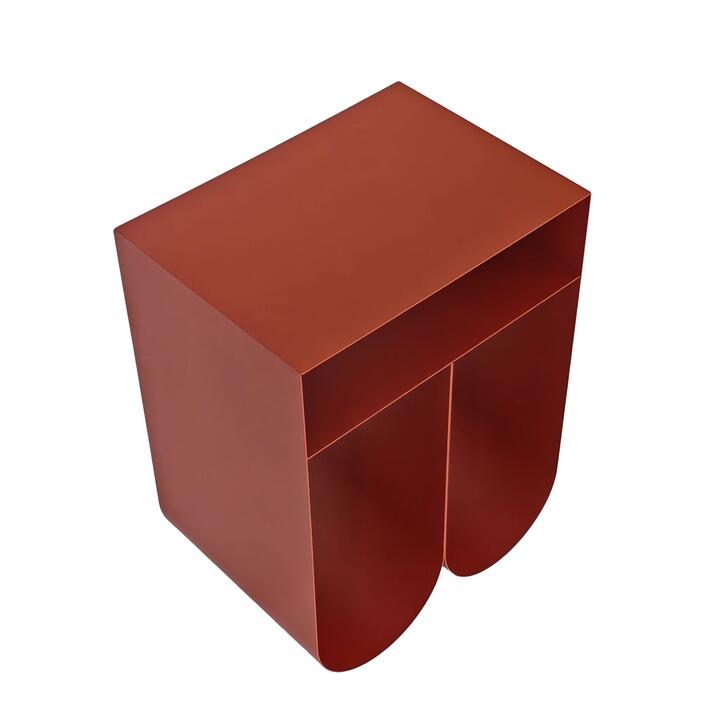 Vionta 35.5cm Side Table - Burgundy Red by Interior Secrets - AfterPay Available