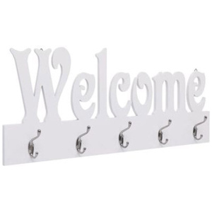 Wall Mounted Coat Rack Welcome White 740X295 Mm