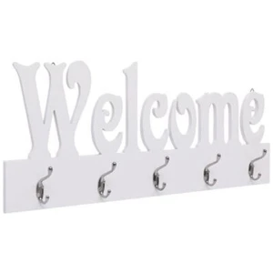 Wall Mounted Coat Rack Welcome White 740X295 Mm