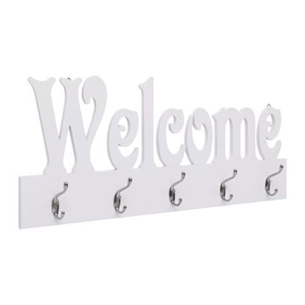 Wall Mounted Coat Rack Welcome White 740X295 Mm