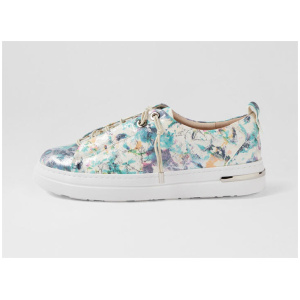 Wattel Blue Multi Leather Sneakers