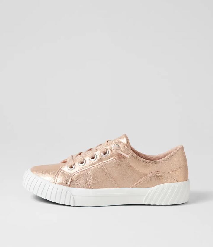 Wave Rose Gold Sneakers