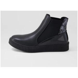 Whinker Black Multi Ankle Boots