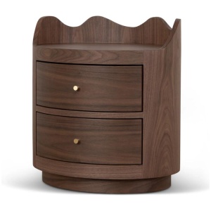 Wina 51cm Bedside Table - Walnut by Interior Secrets - AfterPay Available