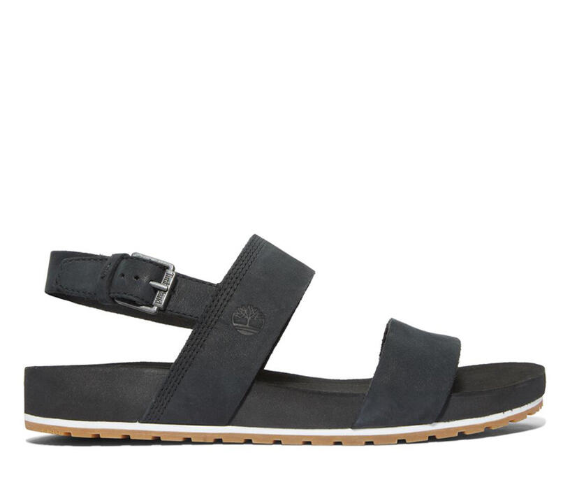 Women's Malibu Waves 2-Strap Sandal Black 6 US Womens