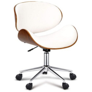 Wooden & Leather Office Chair