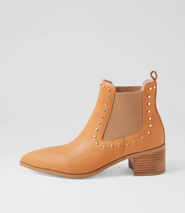 Wynter Tan Leather Chelsea Boots