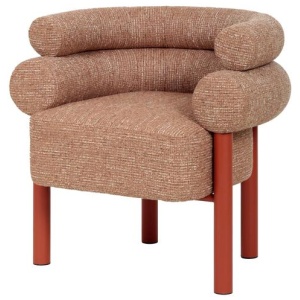 Yara Sandy Red Armchair - Russet Brown by Interior Secrets - AfterPay Available