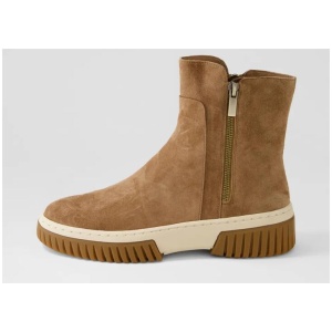 Yeliza Light Choc Vanilla Gum Suede Ankle Boots