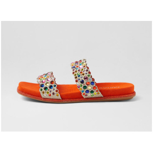 Yenner Bright Orange Gold Multi Slides