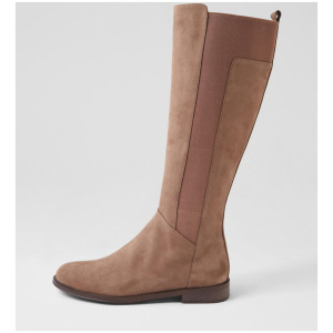 Youss Coffee Tumble Nubuck Knee High Boots