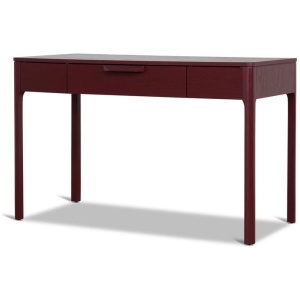 Zevra 1.2m Home Office Desk - Burgundy Red by Interior Secrets - AfterPay Available