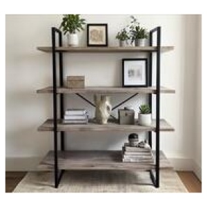 Zobel 4-Tier Bookshelf Brown