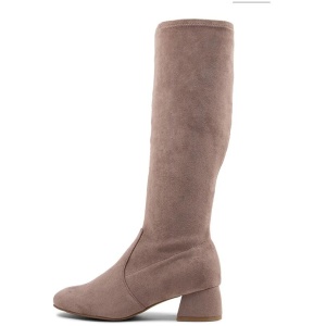 Zury W Dk Taupe Stretch Microsuede Long Boots