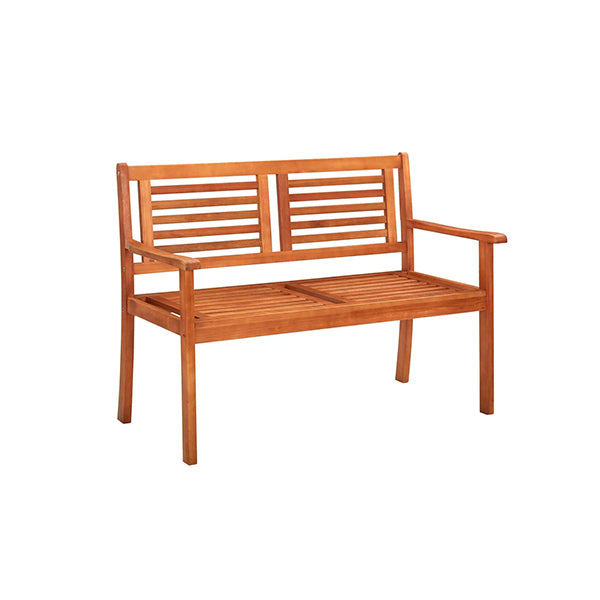 2 Seater Garden Bench 120 Cm Solid Eucalyptus Wood