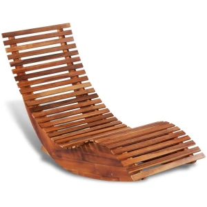 Acacia Wood Rocking Sun Lounger