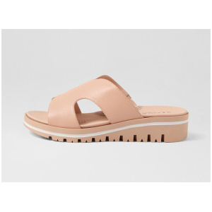 Allium Dark Nude Leather Sandals