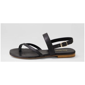 Anord Black Natural Leather Sandals