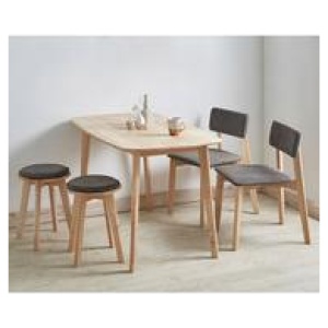 Austyn 2 Seater Rectangle Dining Table Set Neutral