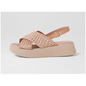 Azur Nude Leather Sandals