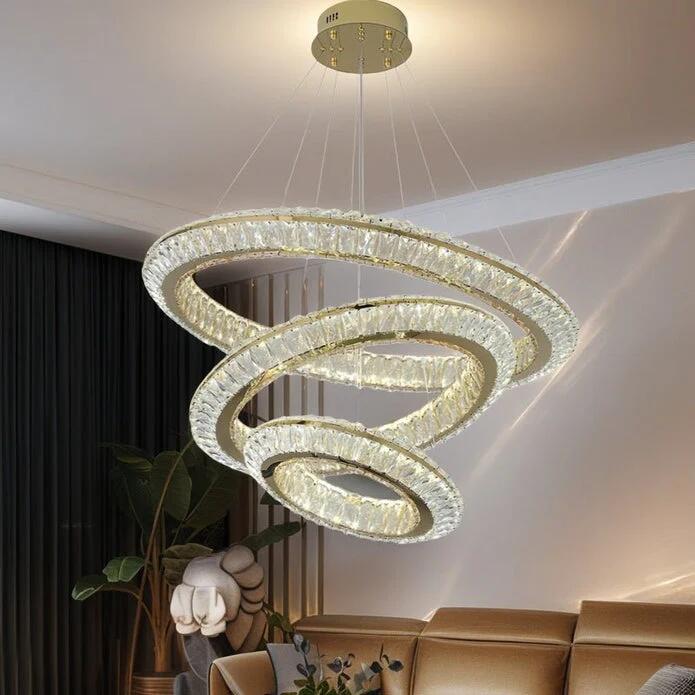BAMDECOR C3312/3 Crystal Chandelier Living Room Chandelier Crystal Chandelier Room Dining Room lamp New Bedroom Lamps Lighting Villa Light Luxury Post