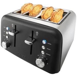 Baccarat The Toasty Slice 4 Slice Toaster Black